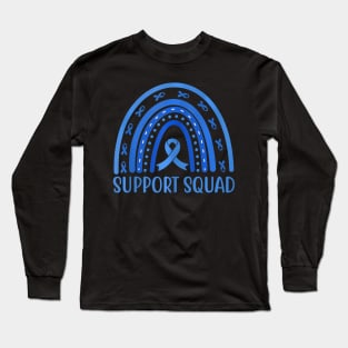 Colon Cancer Support Squad Colorectal Colon Cancer Long Sleeve T-Shirt